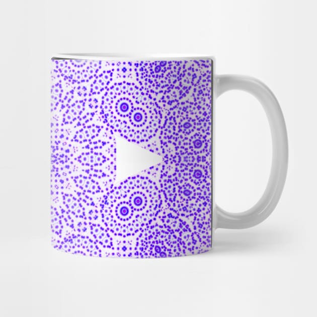 pointillist kaleidoscope in purple by hereswendy